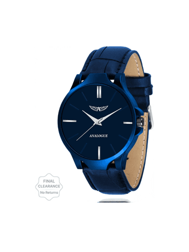 Boys Blue Dial Silicone Strap Wrist Watch