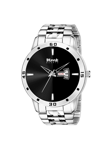 Men’s Black Dial Black Strap Wrist Watch