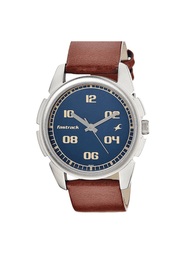 Men’s Brown Leather Strap | White Dial Premium Classic Wrist Watch