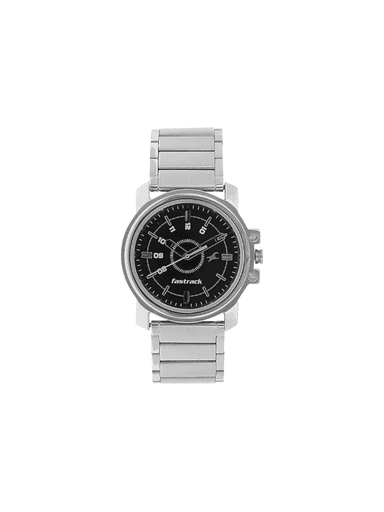 Men’s Premium | Stylish Black Dial Stainless Steel Wrist Watch