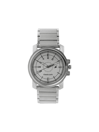 Men’s Silver Stainless Steel | Premium Black Dial Stylish Wrist Watch