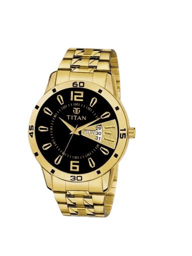 Men’s Gold Stainless Steel| Black Dial Premium Luxury Wrist Watch
